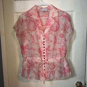 Carolina Herrera Marilyn Monroe Print Blouse